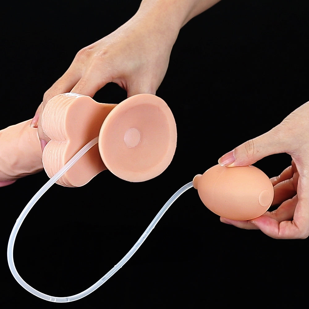 Cumming Softee 9'' Soft Realistic Ejaculating Dildo