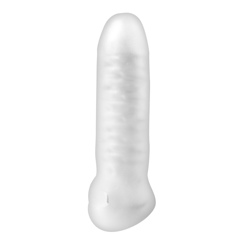 Cyber Skin Penis Extender and Thickener with Virgite S10 Testicle Clip