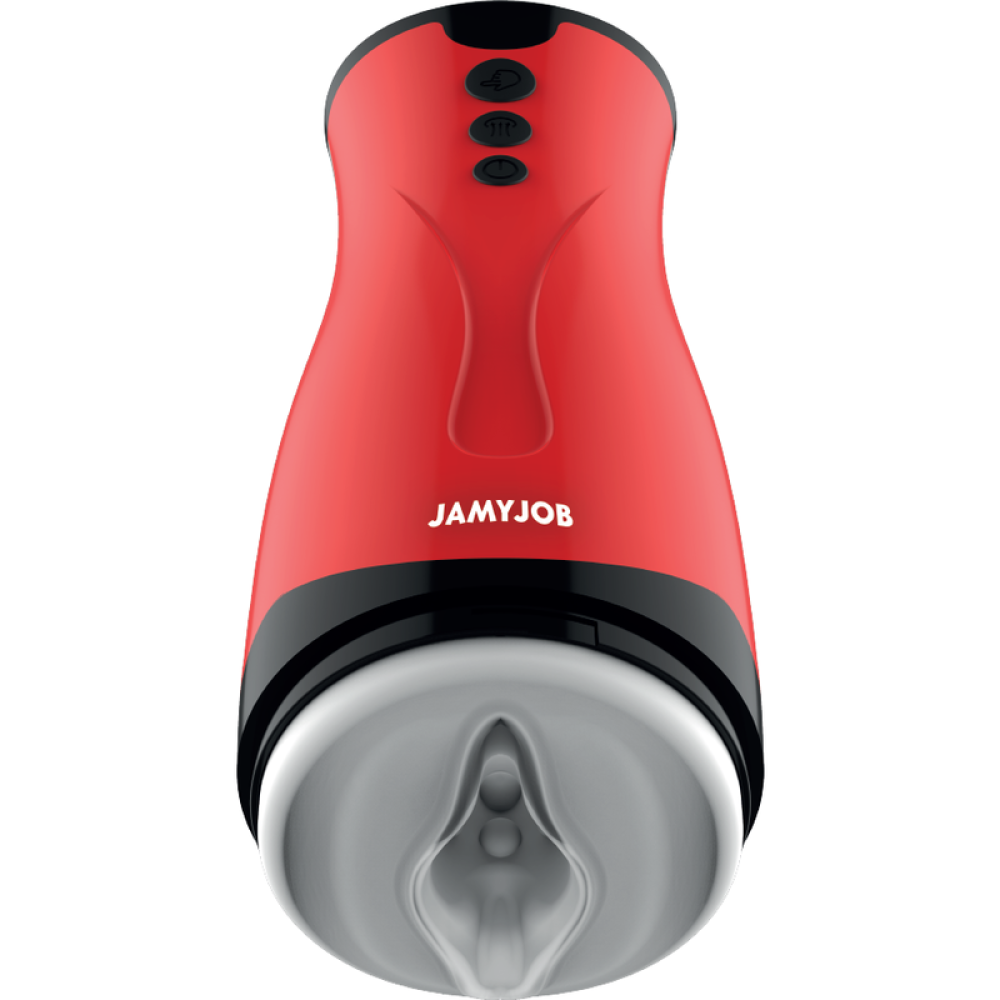 Dameron rechargeable sucking and vibrating masturbator