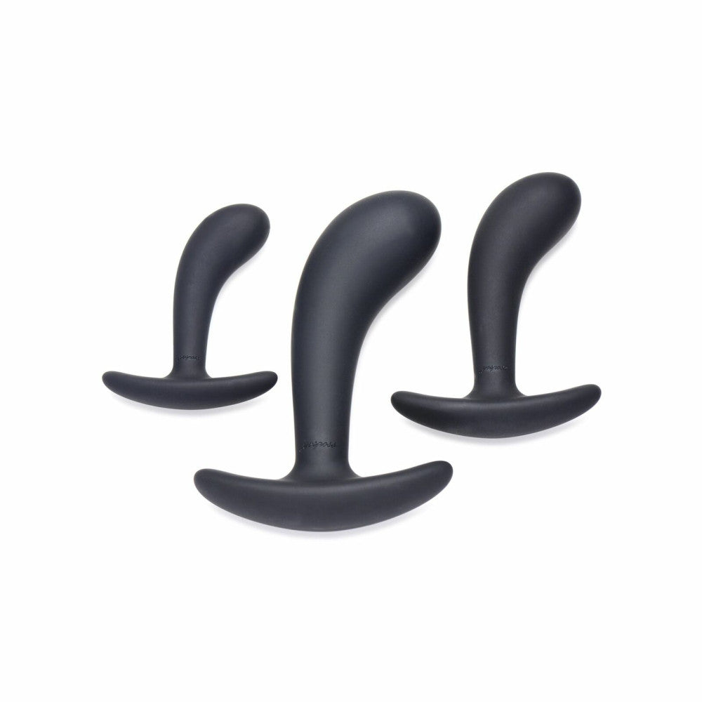 Dark Delights Silicone Butt Plugs Set of 3pcs.