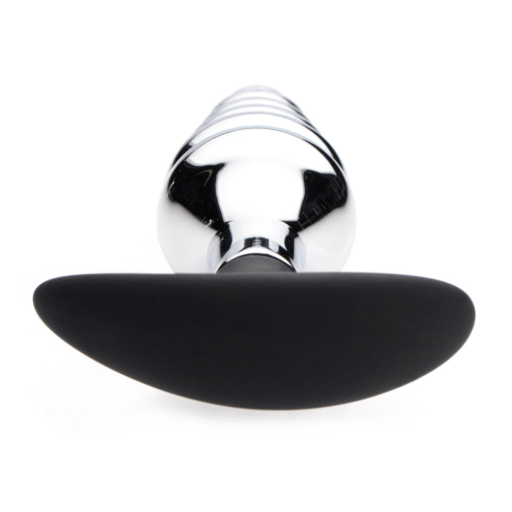 Dark Hive Metal Ribbed Butt Plug