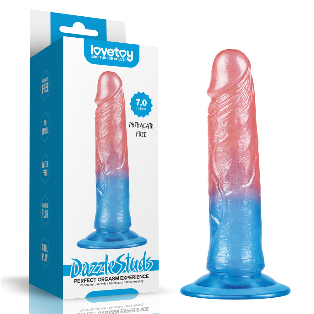 Dazzle Studs Suction Cup Jelly Dildo