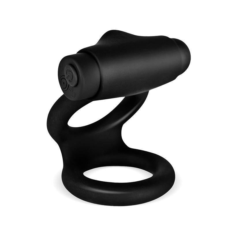 Denver silicone double vibrating cock ring