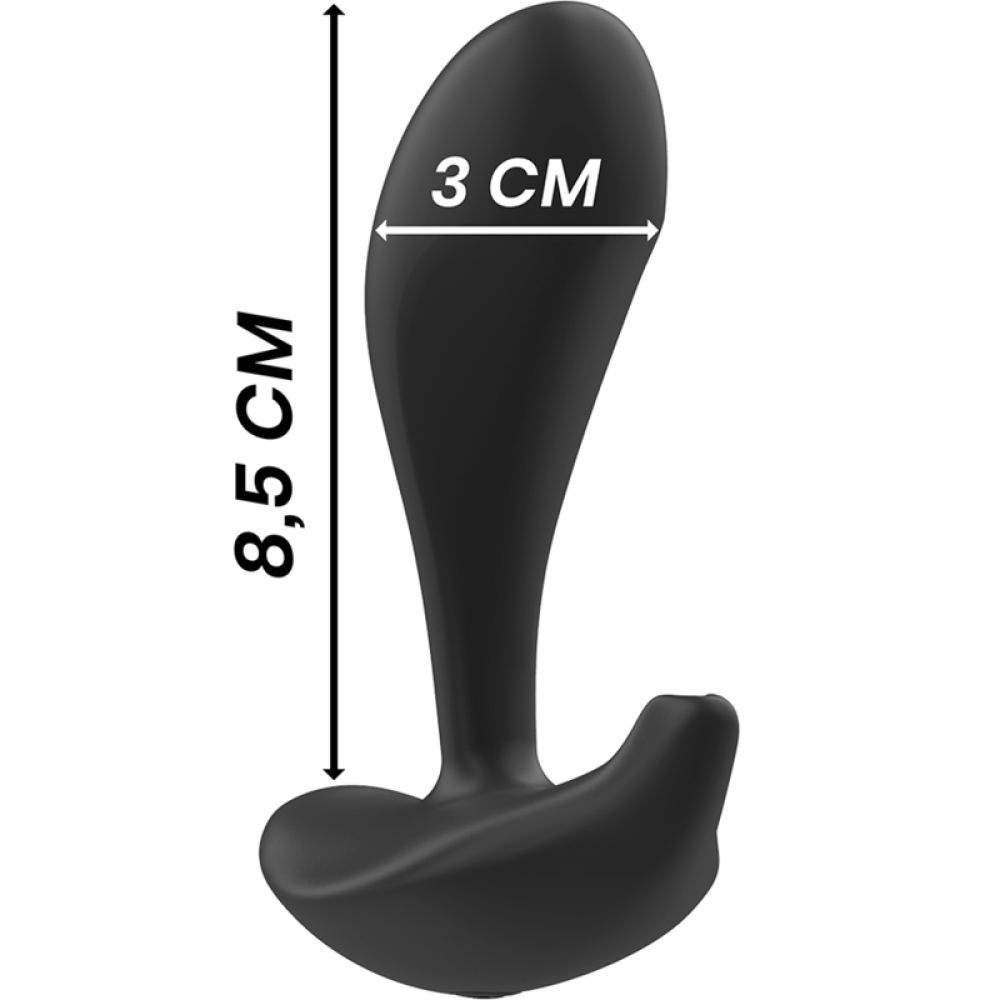 Dwayne Rechargeable Silicone Butt Plug with Remote