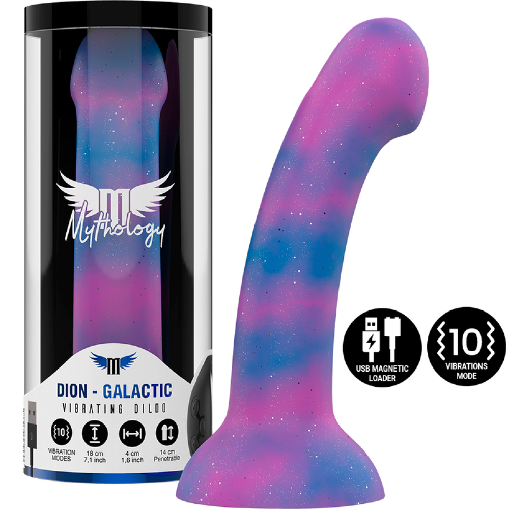 Dion Galactic Brocade Silicone Vibrating Dildo Size M