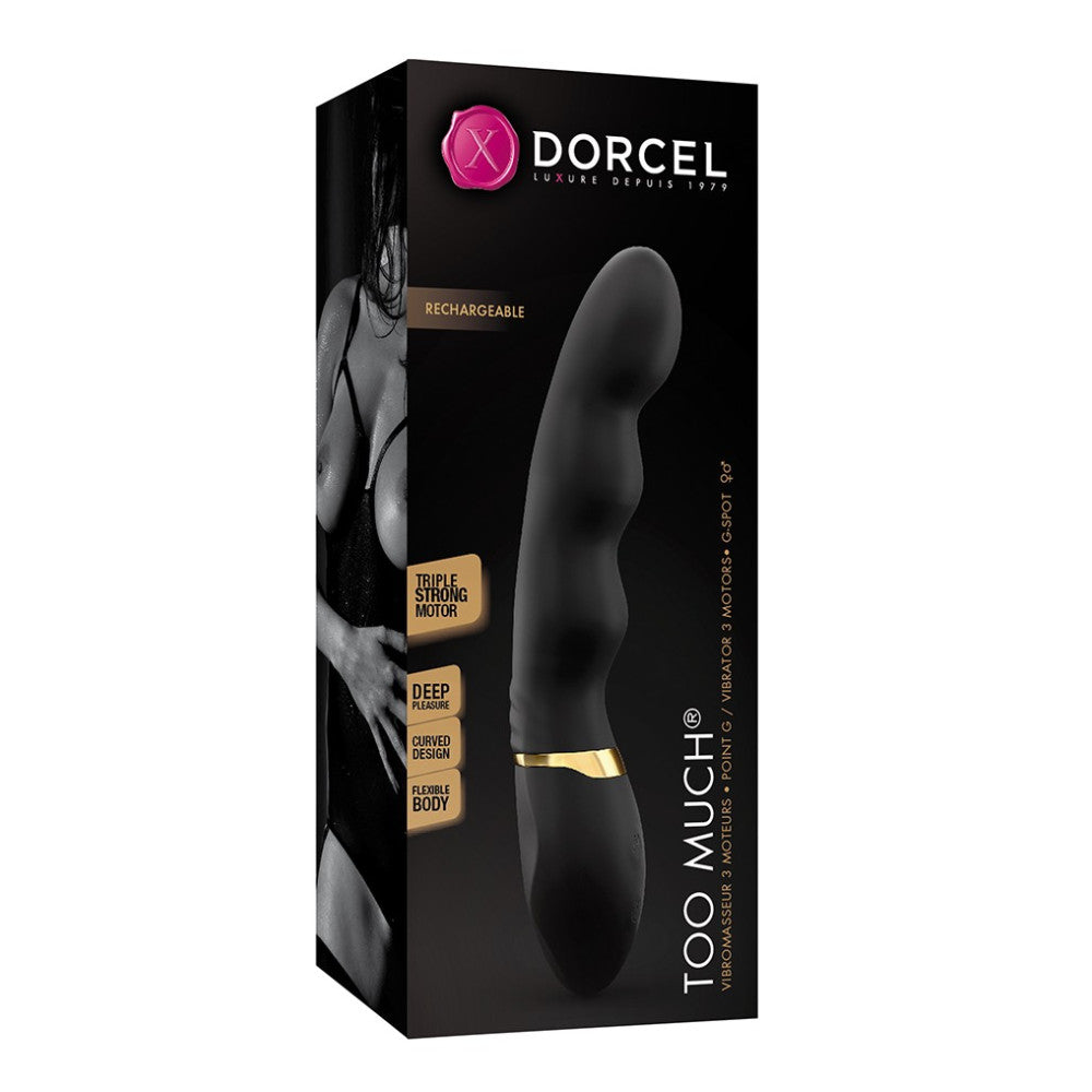 Dorcel Too Much 2.0 luxury silicone G-spot vibrator with 3 motors