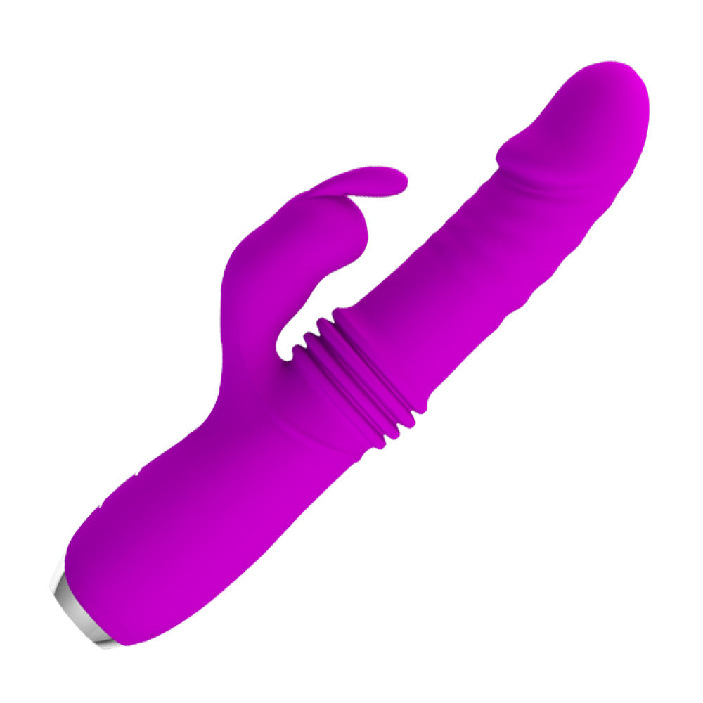 Dorothy rechargeable silicone rabbit vibrator with back and forth function