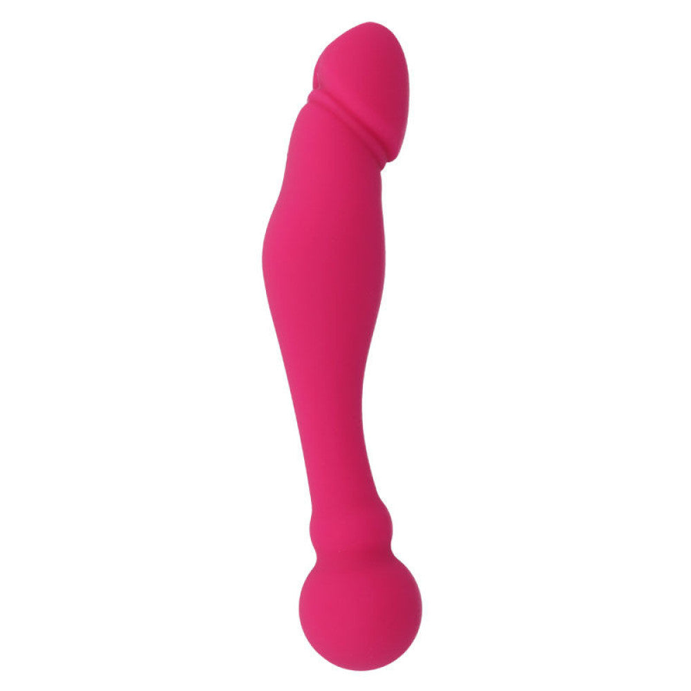 Double Ended Silicone Rick Pink Dildo