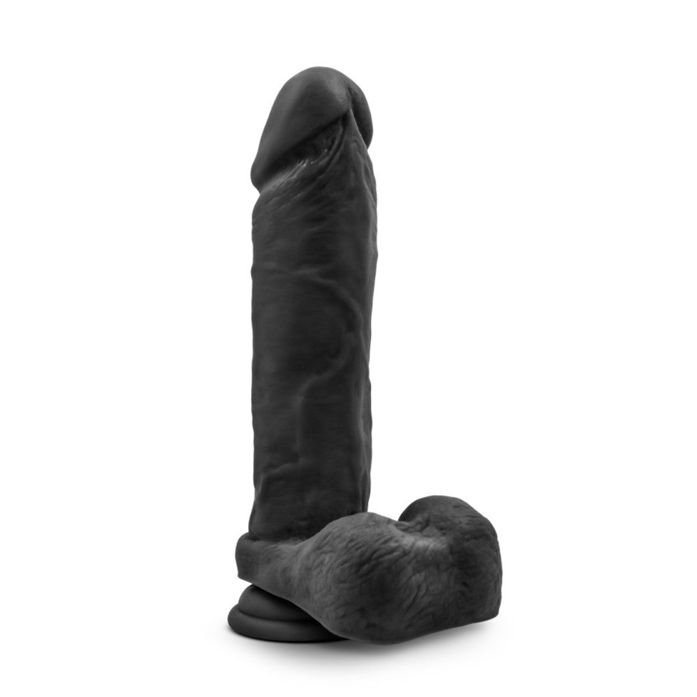 Double Layer Cyber Skin Au Naturel Massive 9" Black Dildo