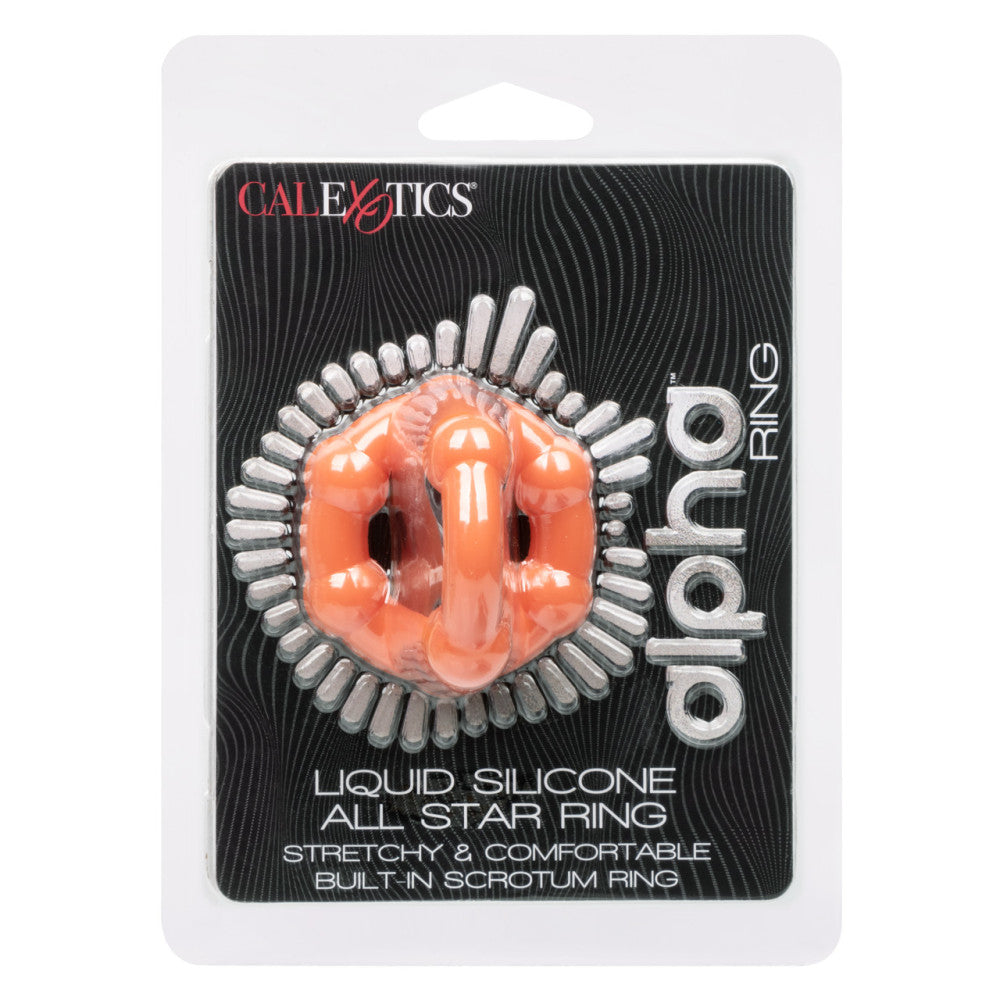 Double cock ring made of silicone Alpha Ring