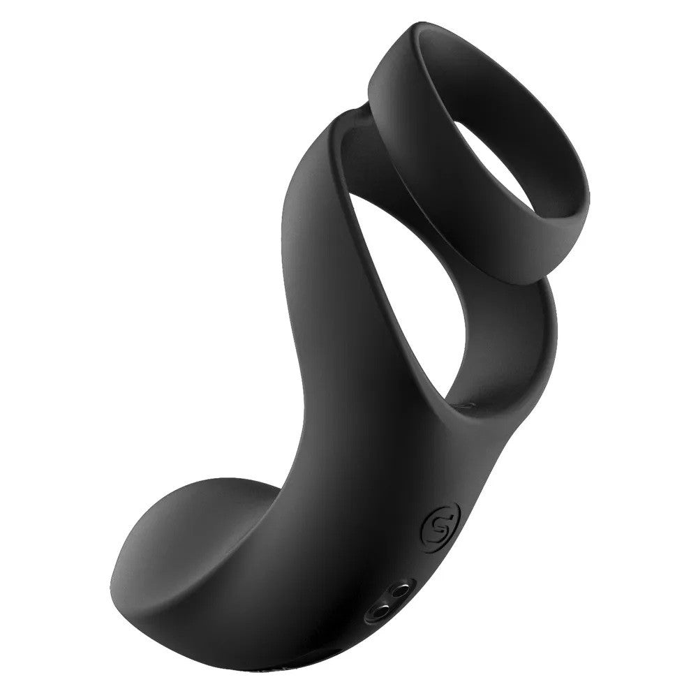 Double cock ring with vibrating perineum stimulator Svakom Benedict