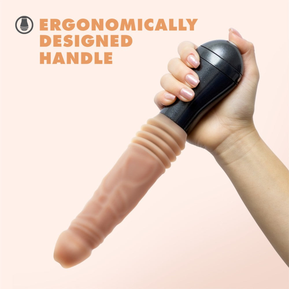 Dr.Knight Rechargeable Realistic Thrusting & Rotating Silicone Dildo