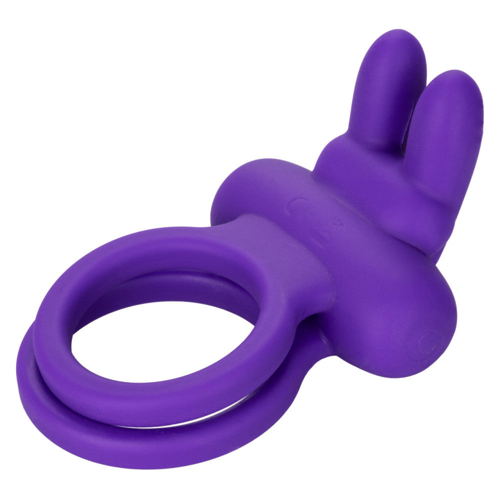 Dual Rockin Rabbit Silicone Cock Ring with Clit Stimulator