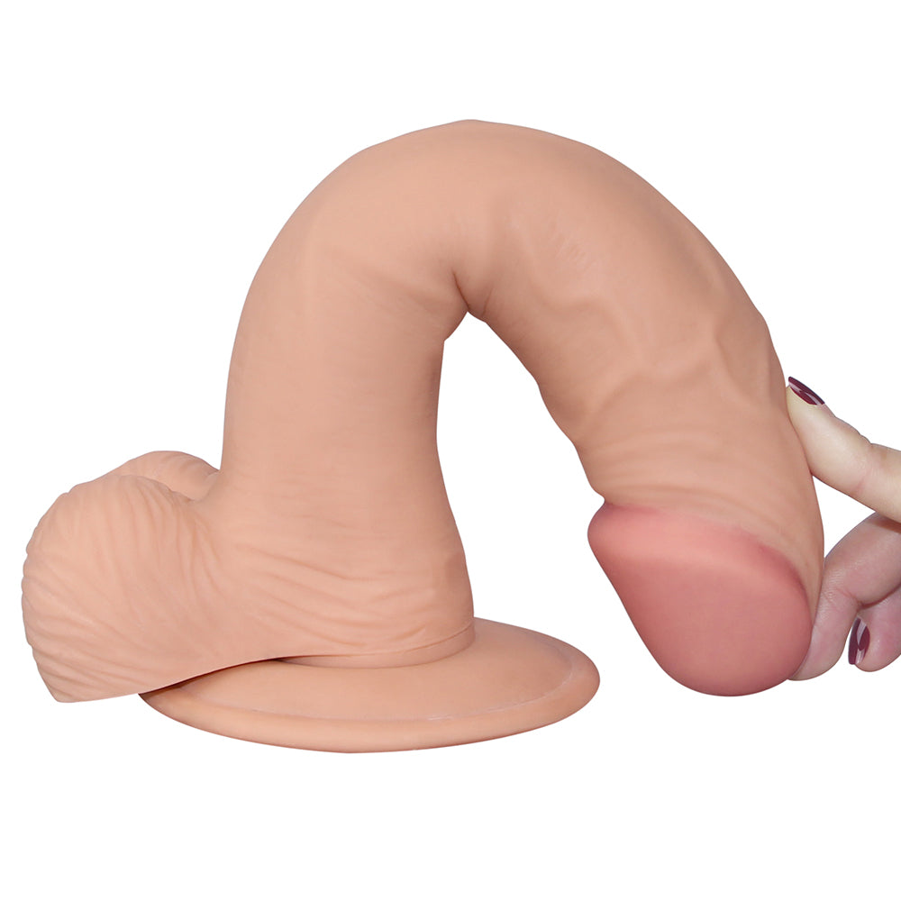 Dude 9" Flexible Realistic Cyber Skin Dildo