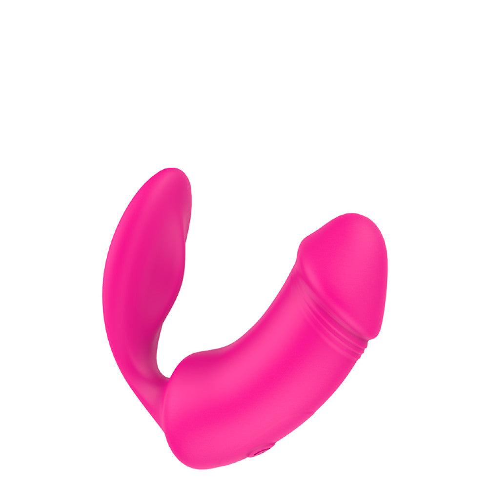 Duo Pleaser rechargeable silicone stimulator with remote