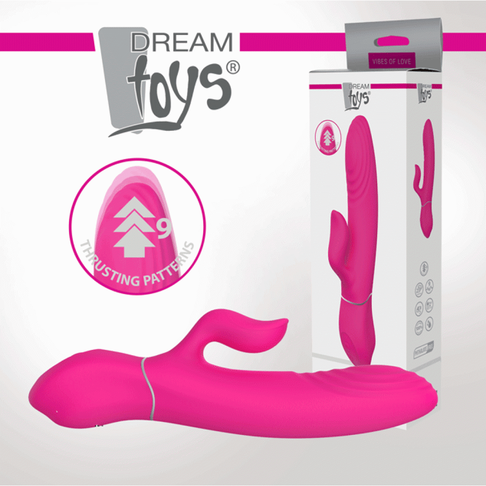 Duo Thruster Rabbit Vibrator Pink