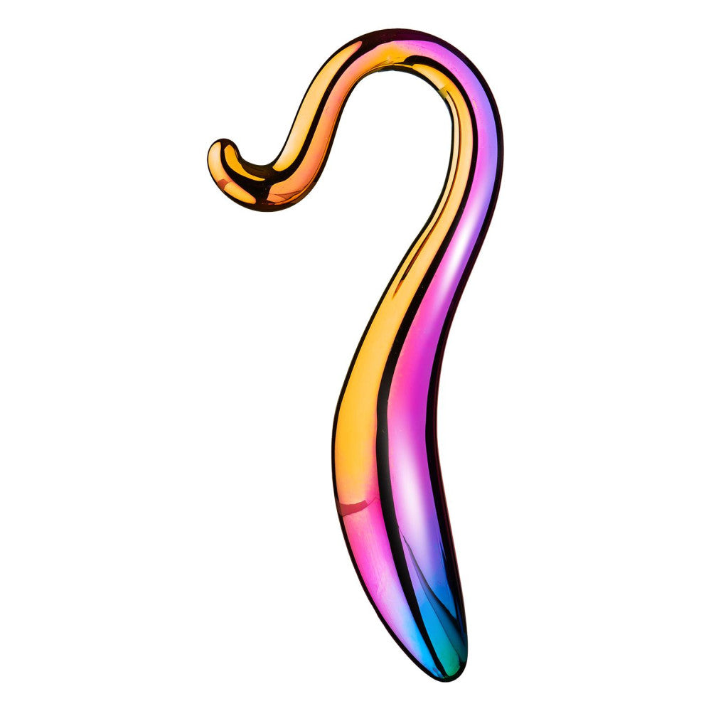 Elegant Curved Glass Anal Toy Dildo