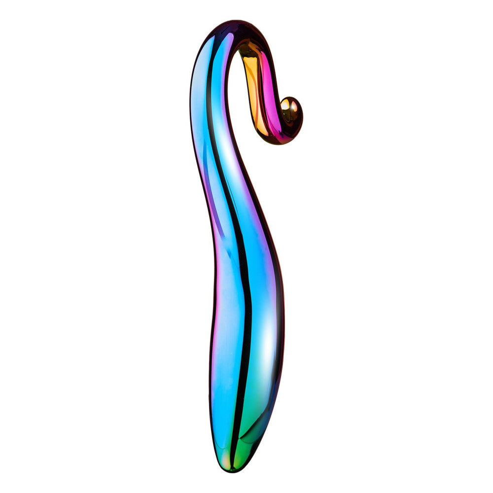Elegant Curved Glass Anal Toy Dildo