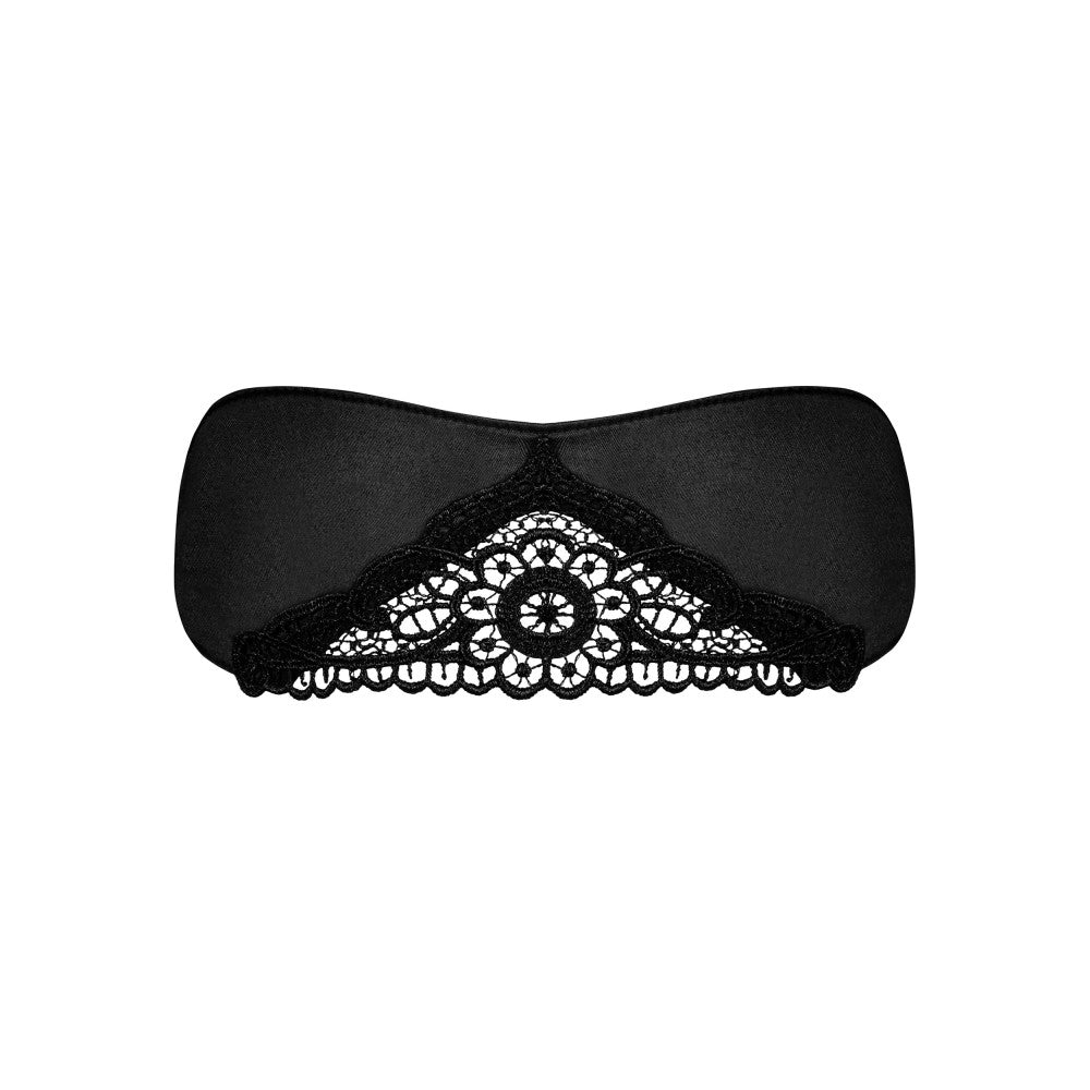 Elegant satin eye mask Obsessive Satinia black