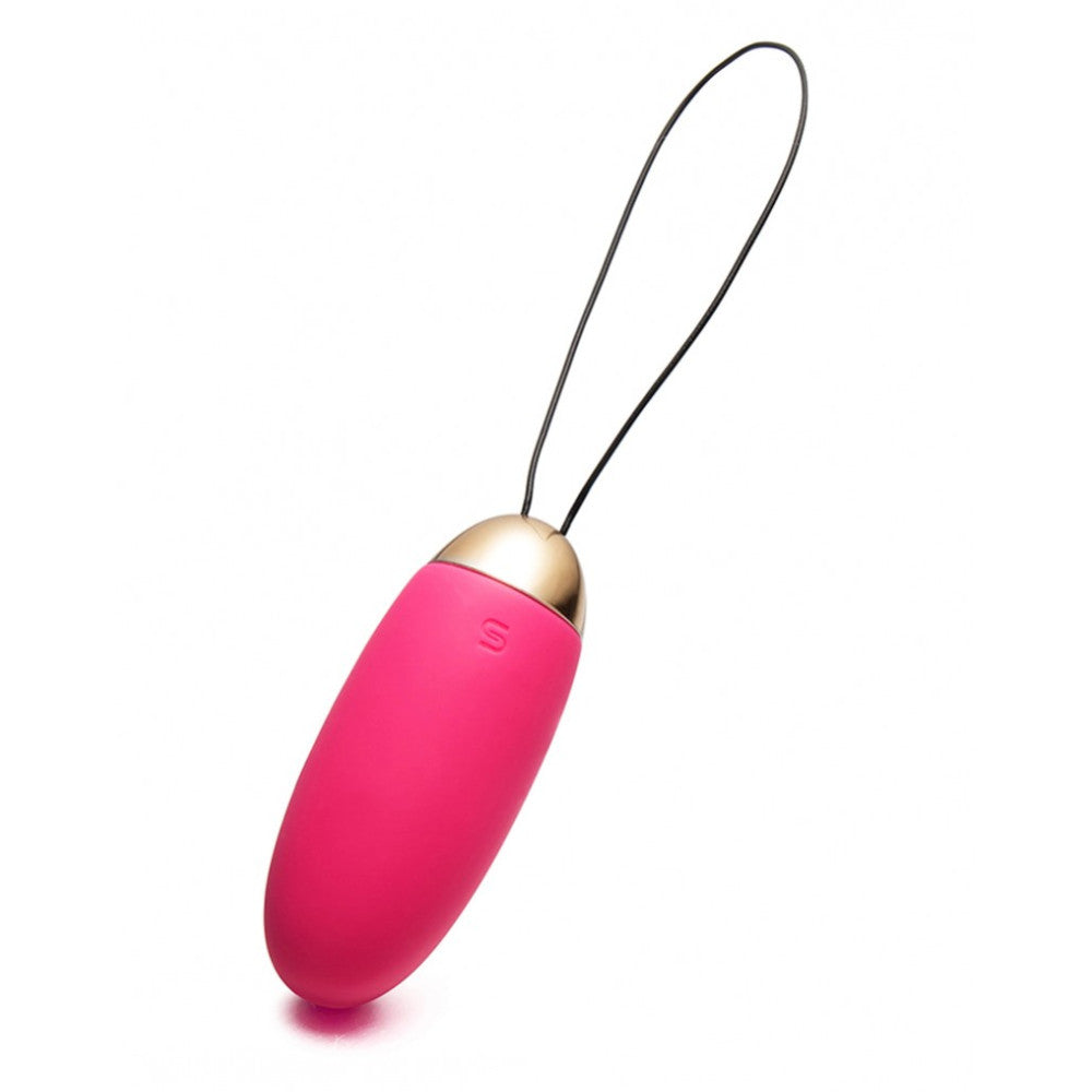 Elva Rechargeable Silicone Vibro Egg with Remote Pink