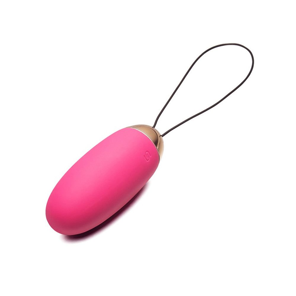 Elva Rechargeable Silicone Vibro Egg with Remote Pink