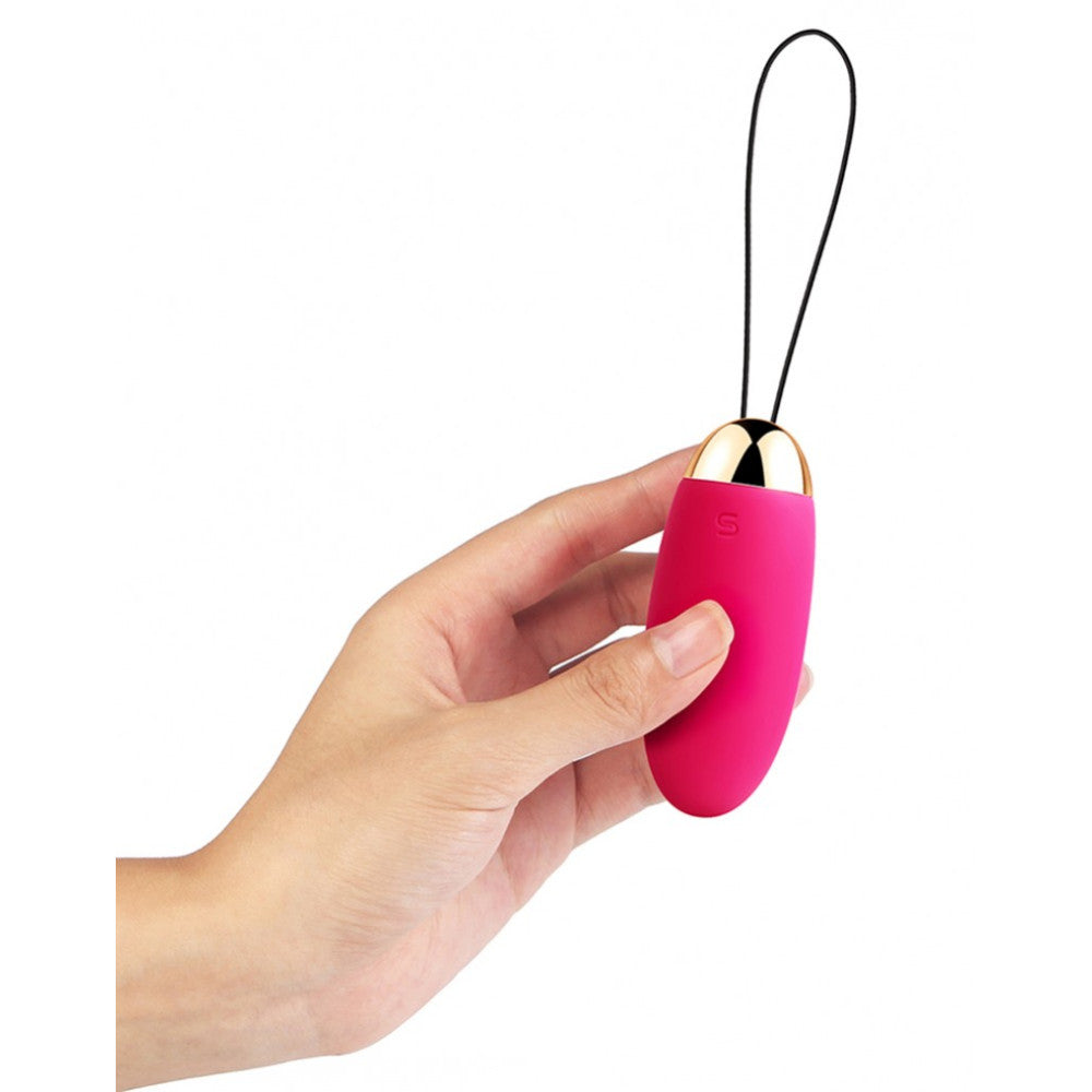 Elva Rechargeable Silicone Vibro Egg with Remote Pink