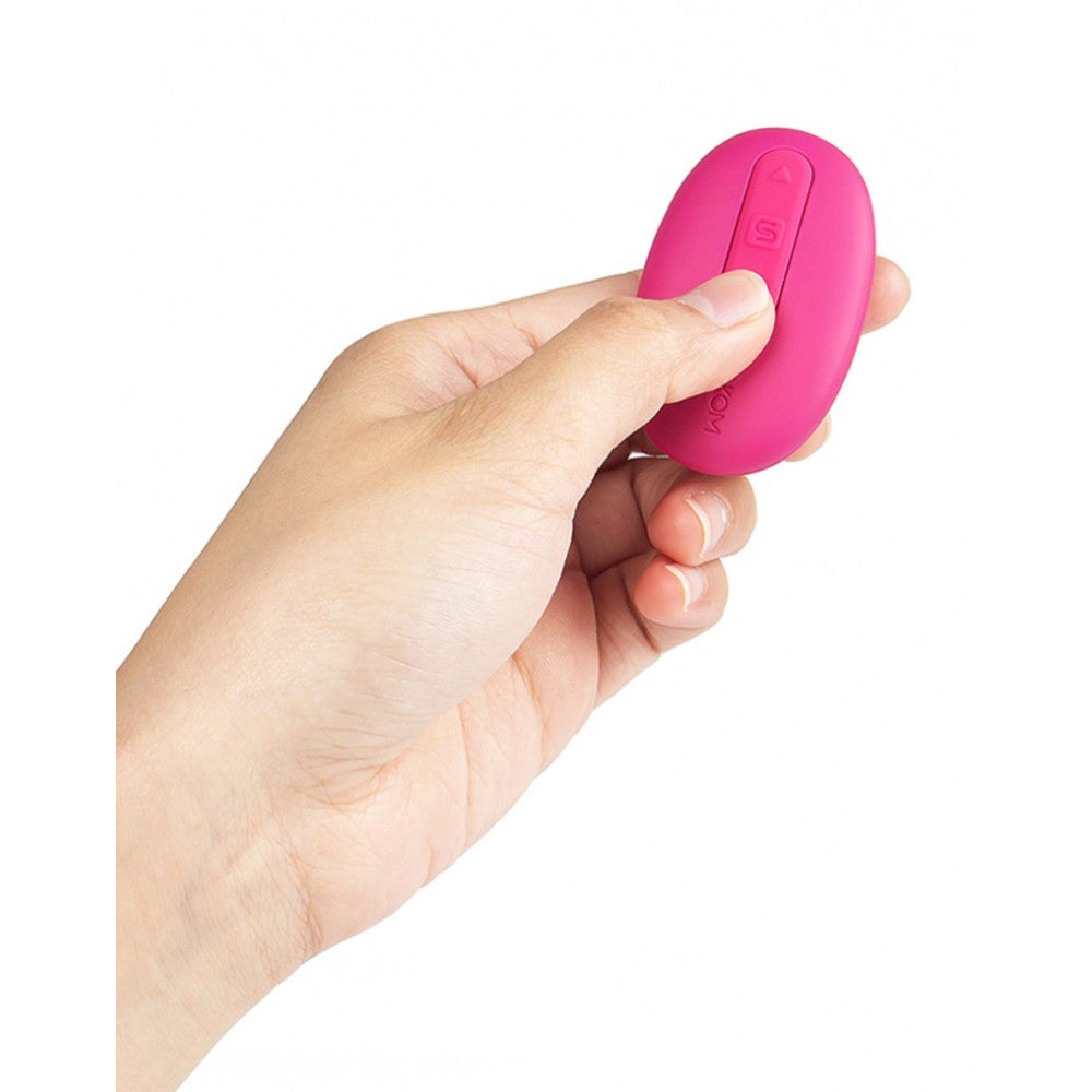 Elva Rechargeable Silicone Vibro Egg with Remote Pink