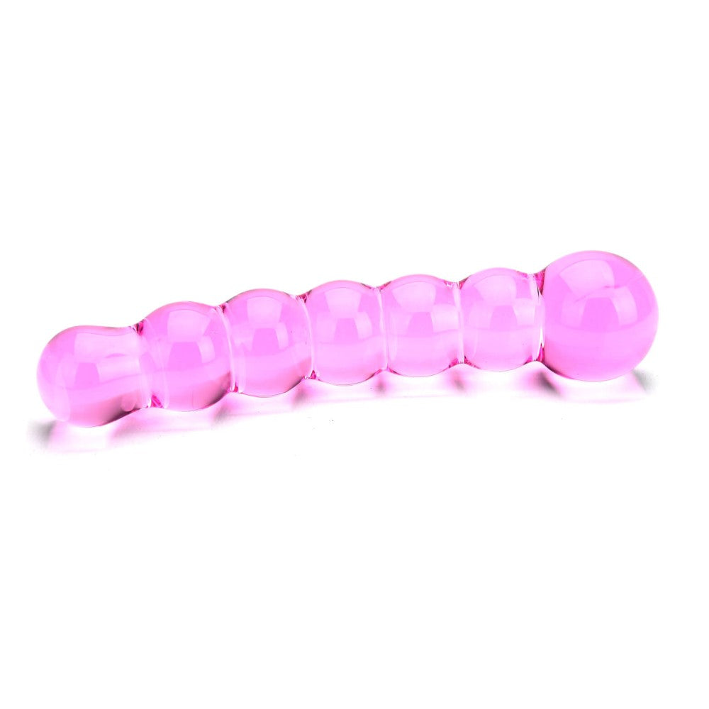 Embossed Curved Glass Spectrum Pink Stimulator