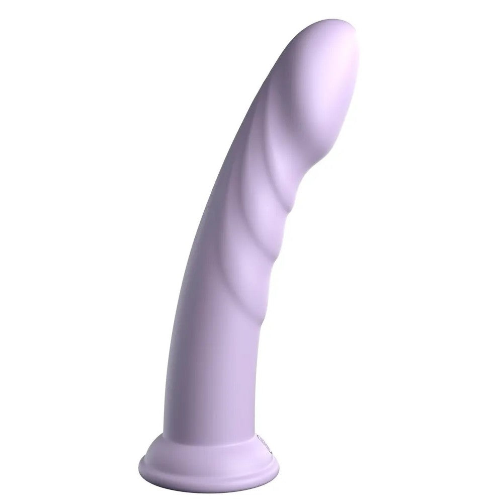 Embossed silicone Body Dock dildo Super Eight purple