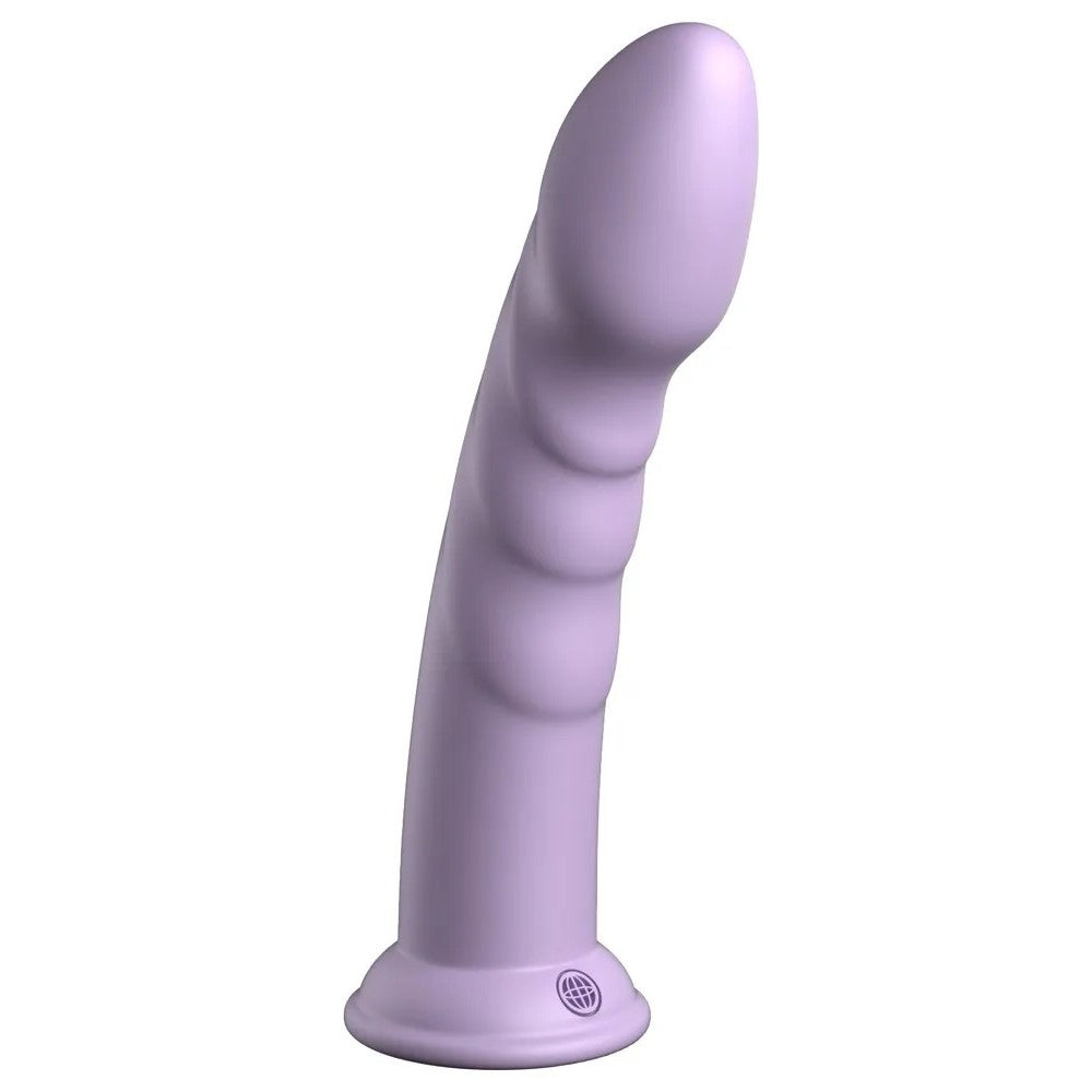 Embossed silicone Body Dock dildo Super Eight purple