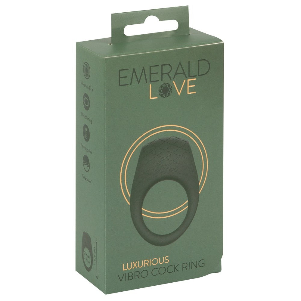 Emerald Love Luxury Rechargeable Vibrating Cock Ring