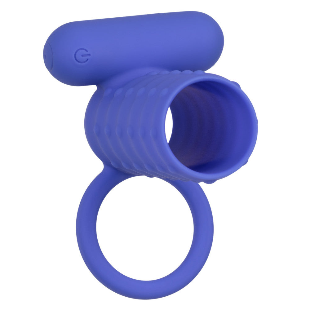 Endless Desires Silicone Vibrating Penis Enlarger Blue