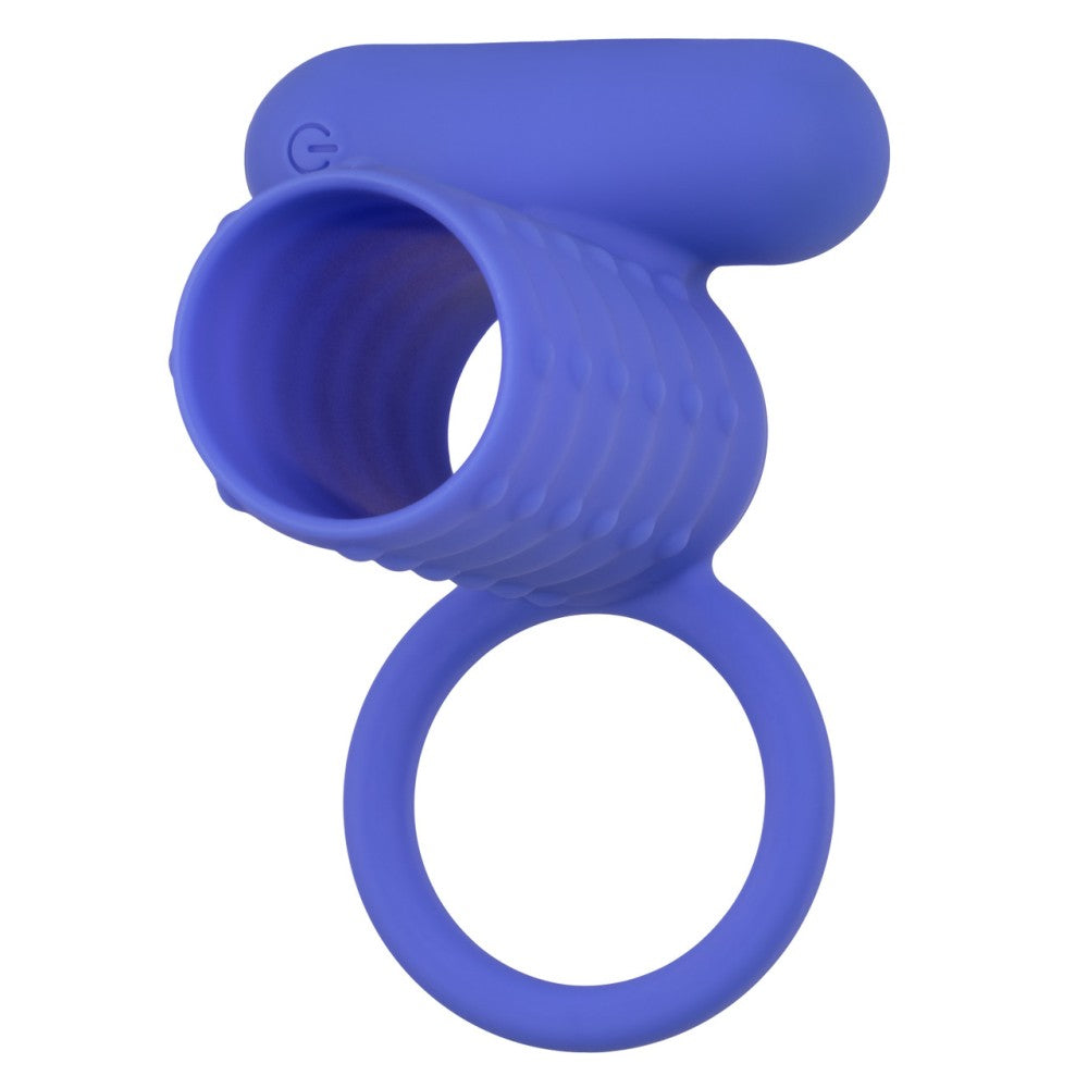 Endless Desires Silicone Vibrating Penis Enlarger Blue