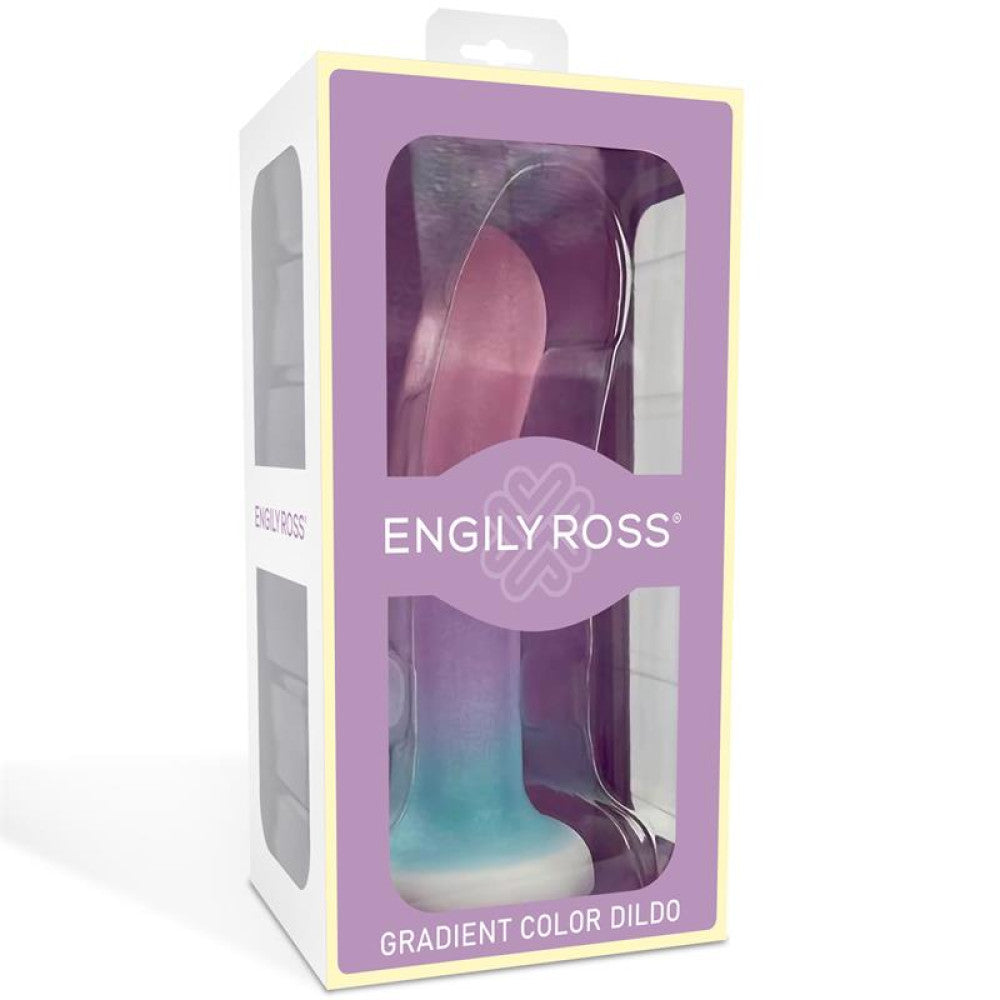 Engily Ross Gradient Colour Pearl Silicone Small Anal Dildo