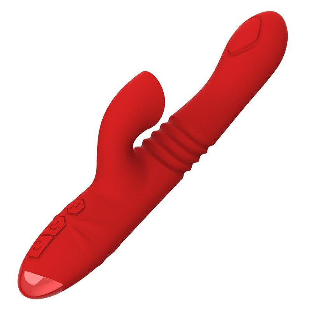 Engily Ross Velvet Red Clitoris Stimulator Tongue Thrusting Vibrator