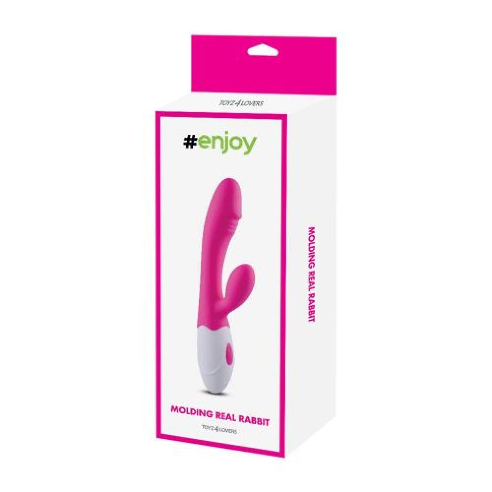 Enjoy Real Rabbit Silicone Rechargeable Rabbit Vibrator