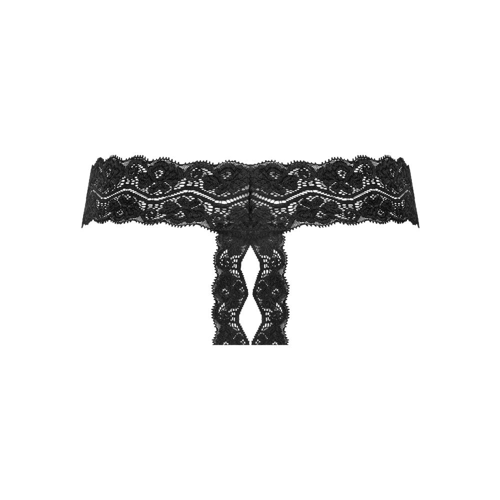 Erotic lace crotchless thong Kyra