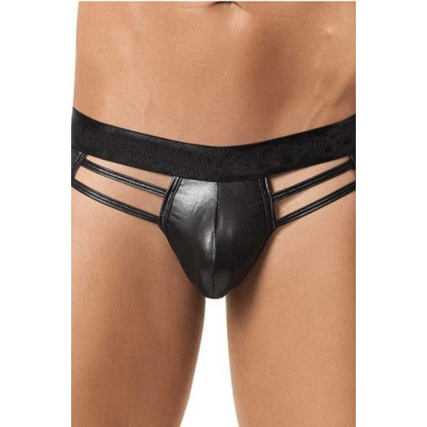 Erotic men's thong with wet effect