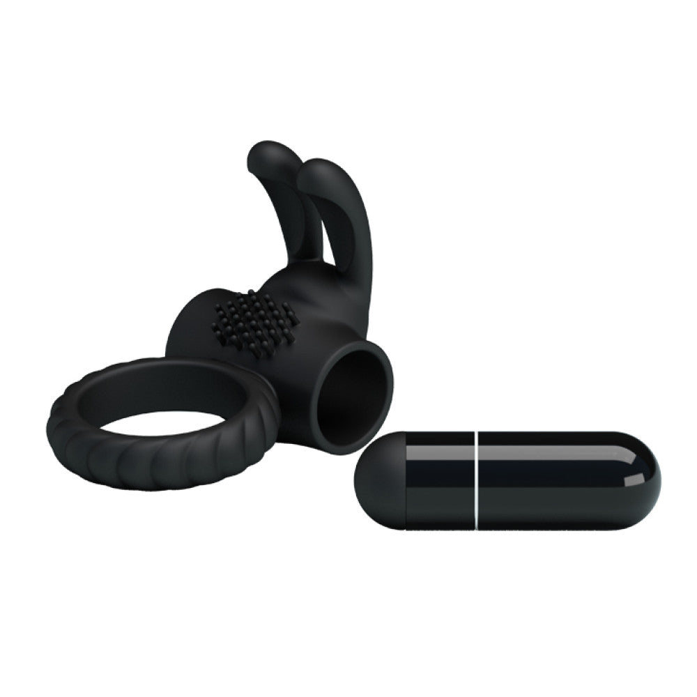 Eudora silicone vibrating cock ring