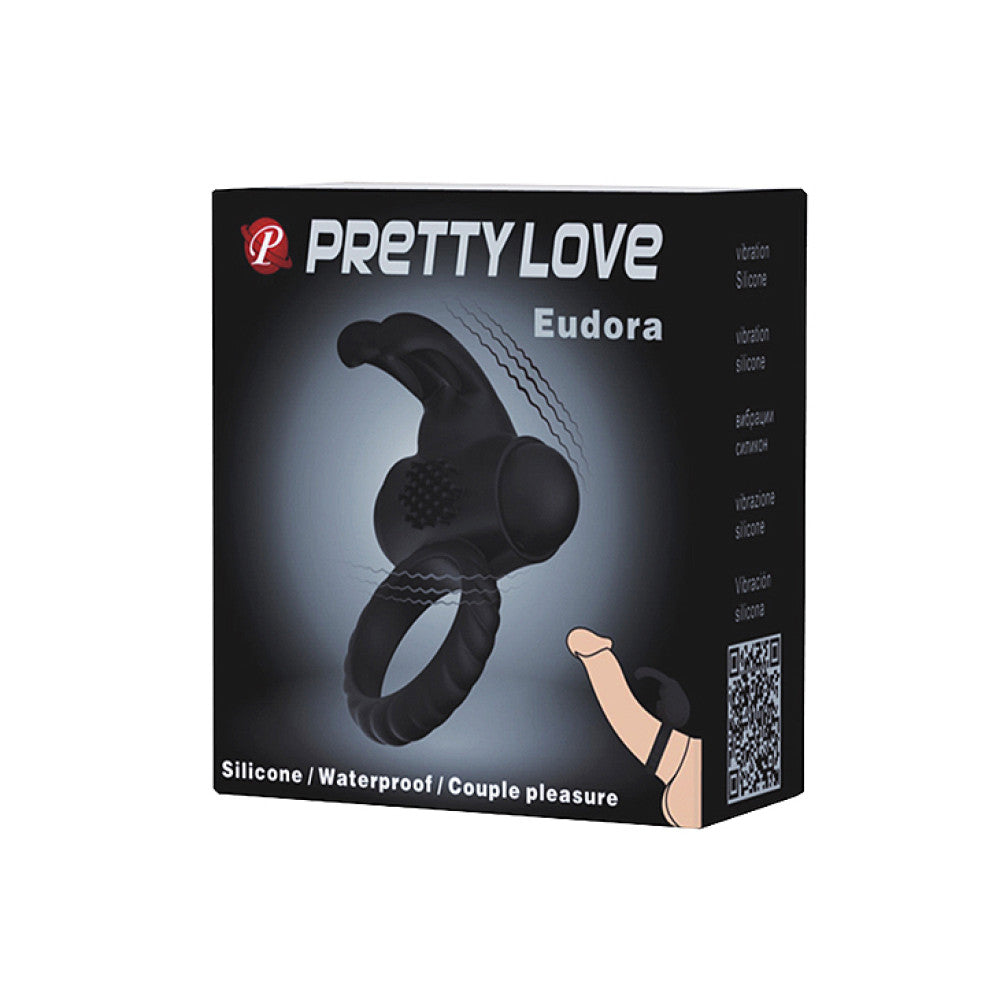 Eudora silicone vibrating cock ring