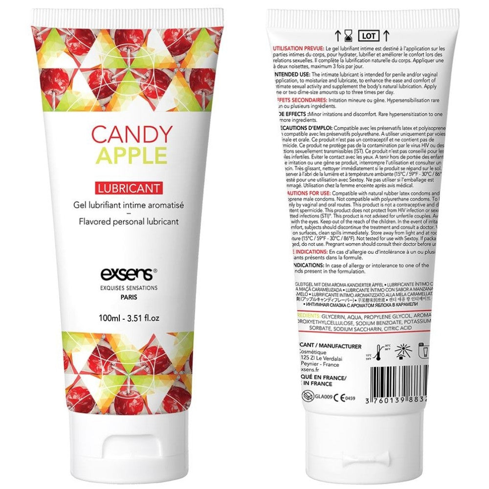 Exsens Candy Apple Flavoured Edible Lubricant 100 ml.