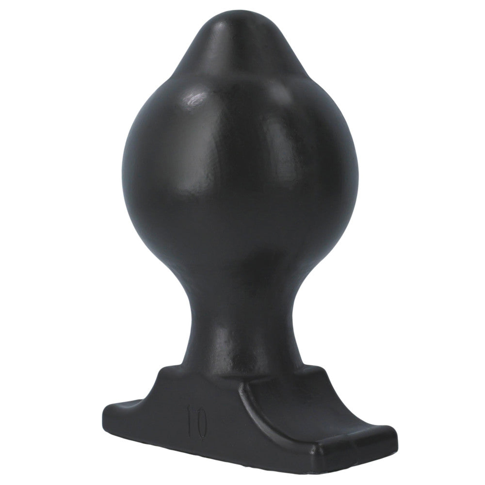 Extra Large Butt Plug All Black 10 cm.