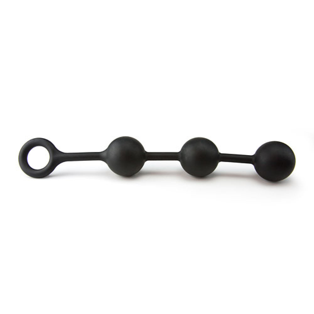 Extra large anal beads silicone beads 35 cm. black