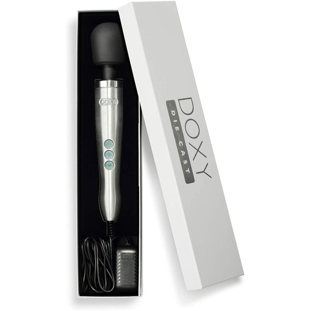 Extra powerful vibrator massager Doxy Die Cast silver