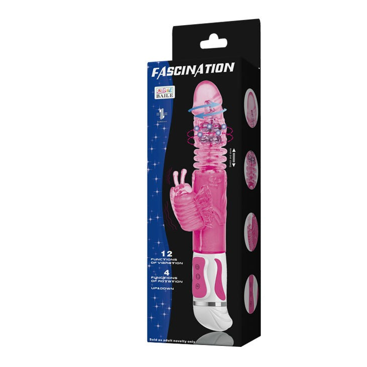 Fascination Butterfly back and forth pearl vibrator