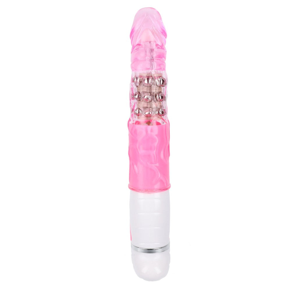 Fascination pearl rabbit vibrator with rotating end