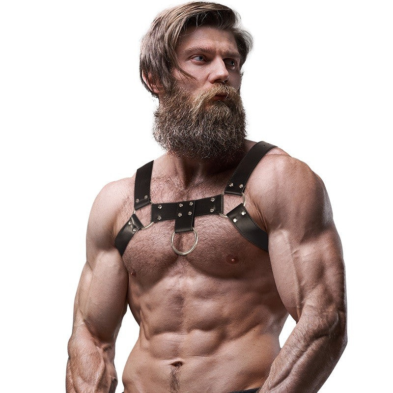 Eco Leather Chest Male BDSM Harness