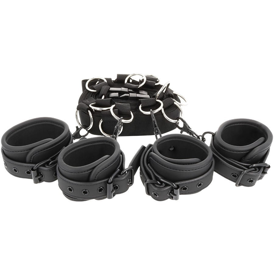 Fetish Submissive Deluxe Bed Restraint Set