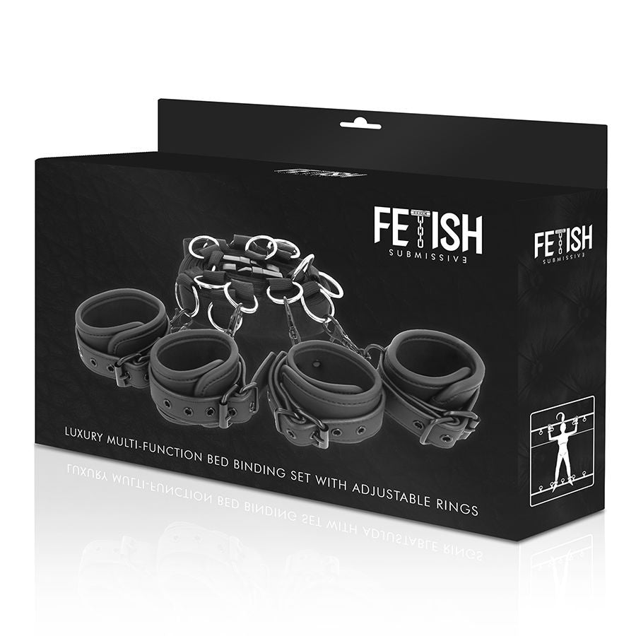 Fetish Submissive Deluxe Bed Restraint Set