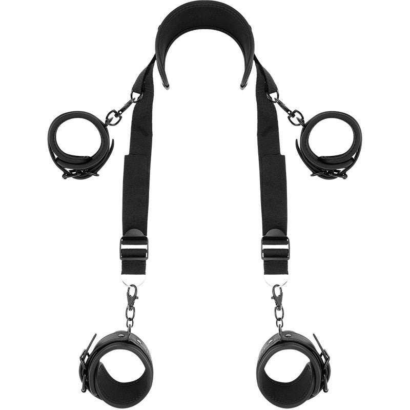 Fetish Submissive Wrist Ankle and Neck Restraint Set